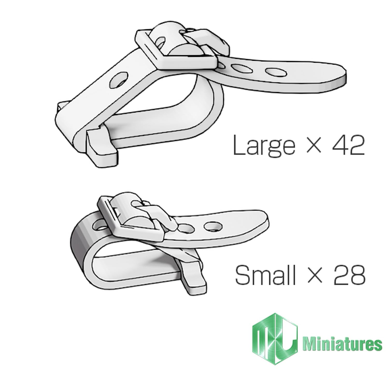 MJ Miniatures 1/35 American Clamp Set for Model Kits