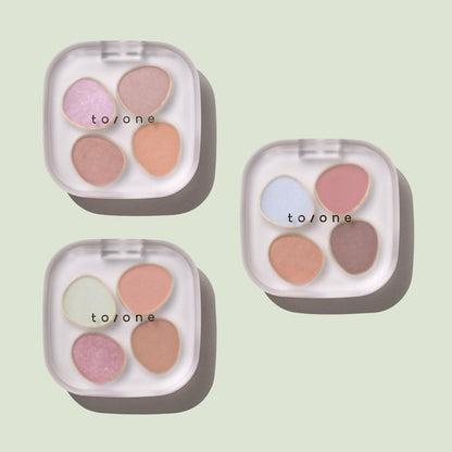 to/one Petal Float Eye Palette 03 Eternal Petal Glitter Satin Matte