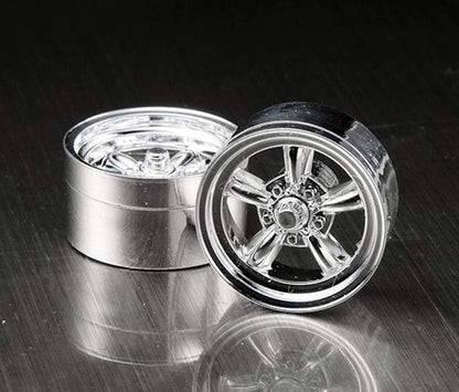 Asuka Model 1/24 Orange Wheels A Style Chrome Type Model Parts