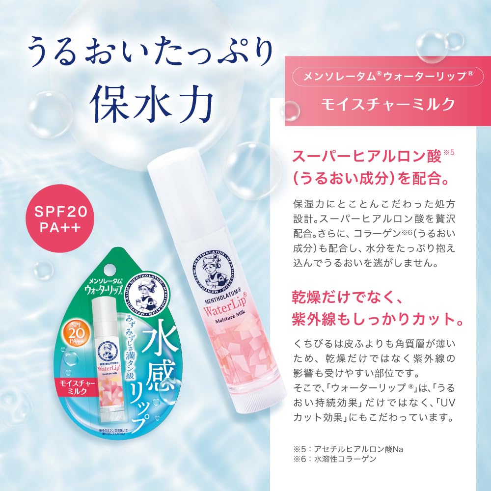 Mentholatum Water Lip Fragrance-Free Lip Balm 4.5g