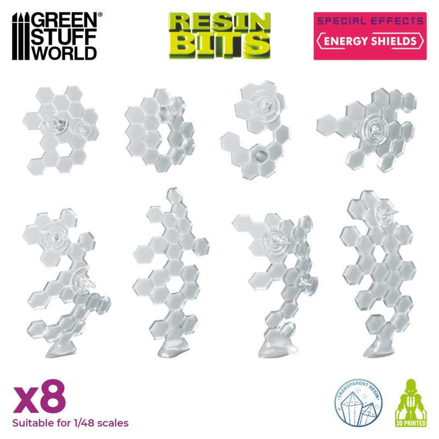 Green Stuff World 1/48 Energy Shield 3D Printed Kit Clear