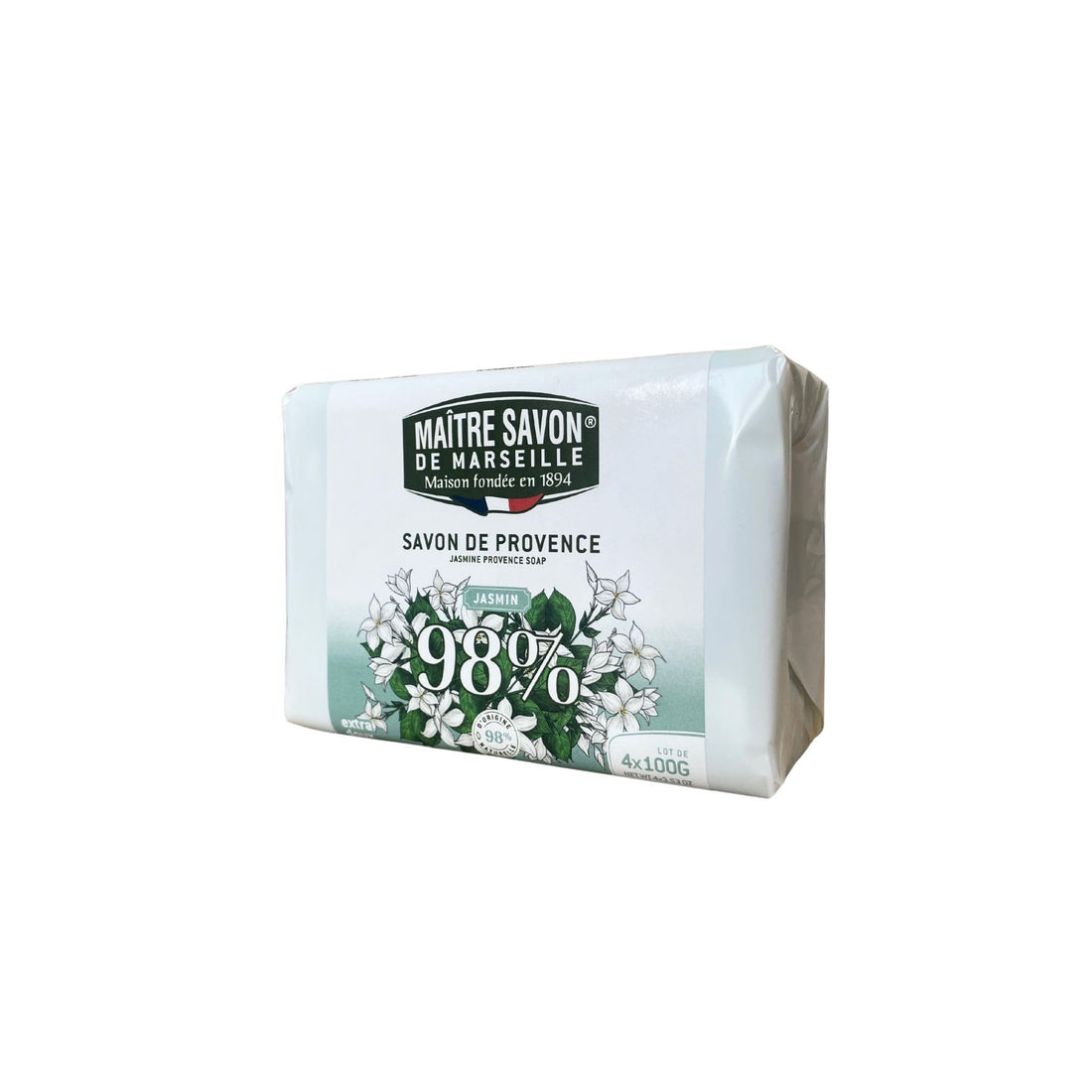Maitre Savon de Marseille Jasmine Fragrance Soap Set of 4