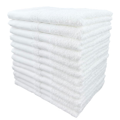 Senshu Towel Soft White Towels 12-Pack Made in Japan 34x100cm