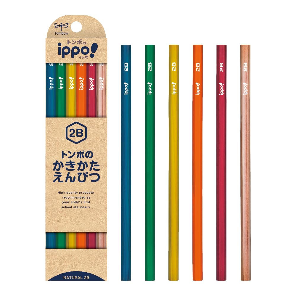 Tombow Ippo! 2B Pencil for Kids Natural Writing Experience