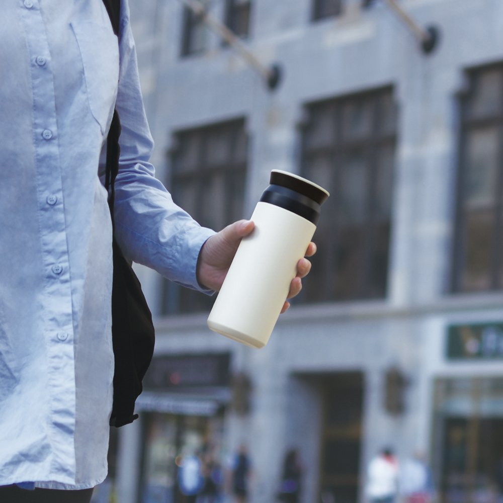 KINTO Travel Tumbler 500ml White with Vacuum Insulation