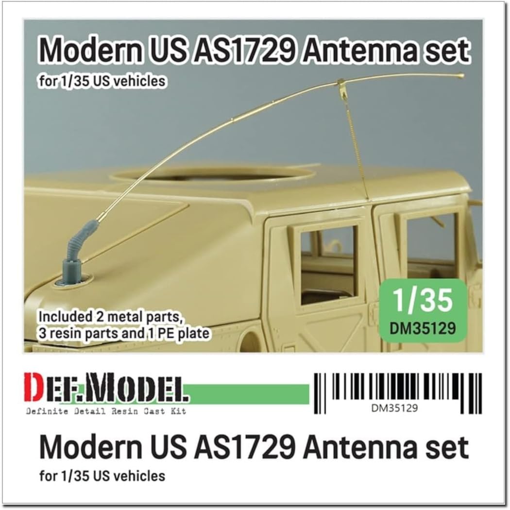 DEF.MODEL 1/35 Scale Model Antenna and Base Set for Modern US Military