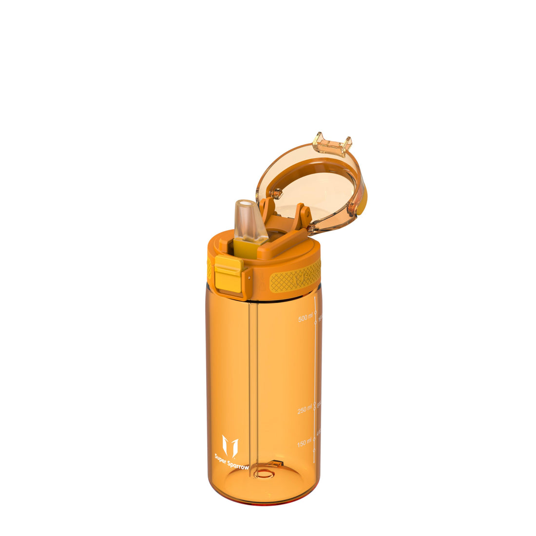 Super Sparrow Water Bottle 500ml BPA-Free with Straw