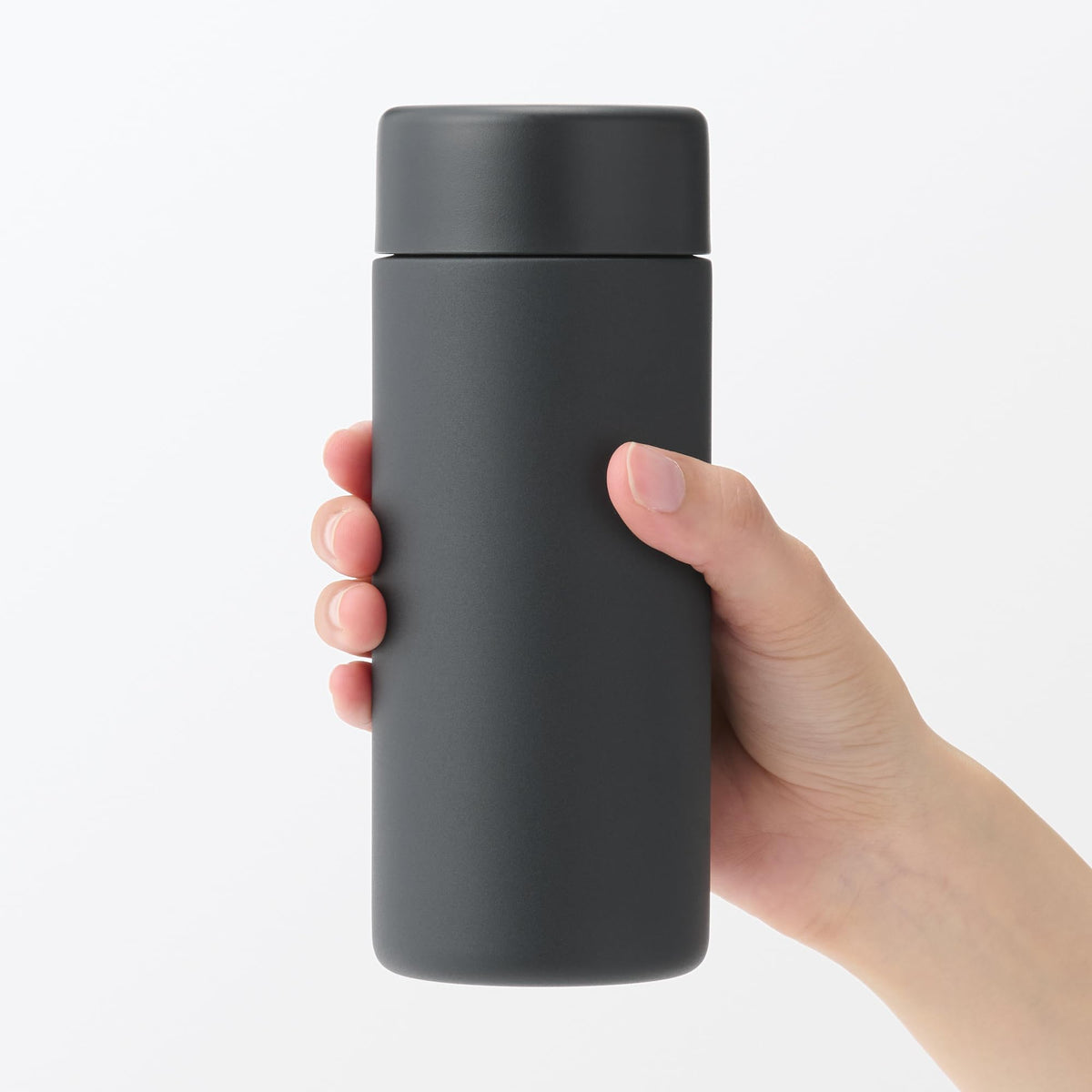 MUJI Vacuum Insulated Bottle Flat Type 350mL Black