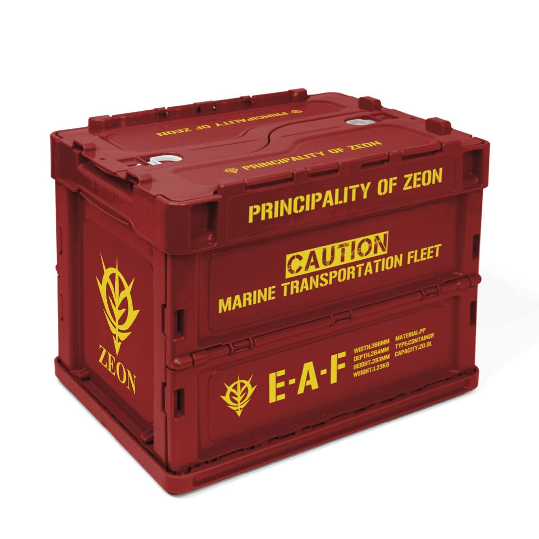 Groove Garage Mobile Suit Gundam Principality of Zeon Folding Container DR-S (Dark Red S), 20L
