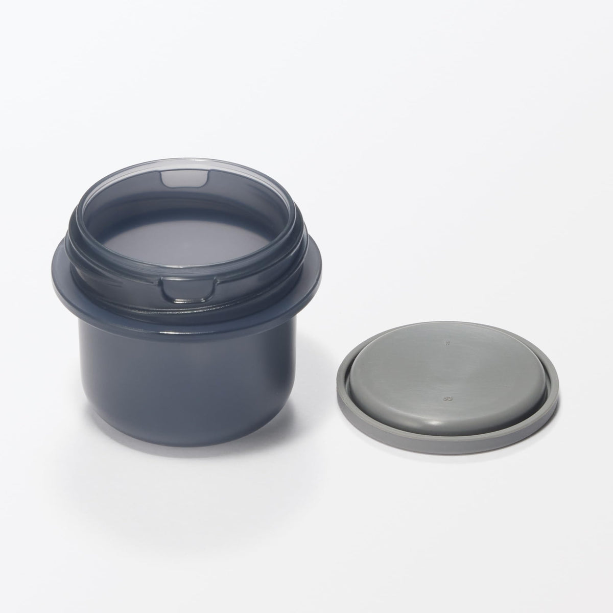 Mujirushiryouhin Lunch Capsule with Topping Cup 350mL Black