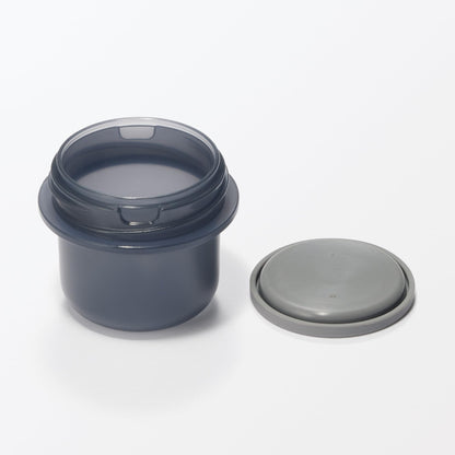 Mujirushiryouhin Lunch Capsule with Topping Cup 350mL Black