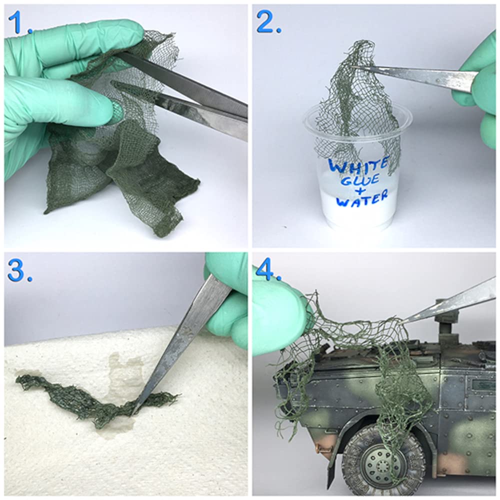 Mantis Miniature Vehicle Accessories Camouflage Mesh Scale Model Parts