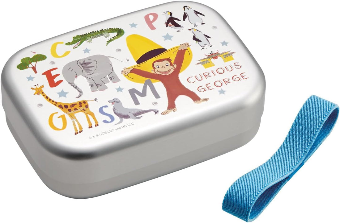 Skater Kids Lunch Box Aluminum 370ml with Belt Made in Japan