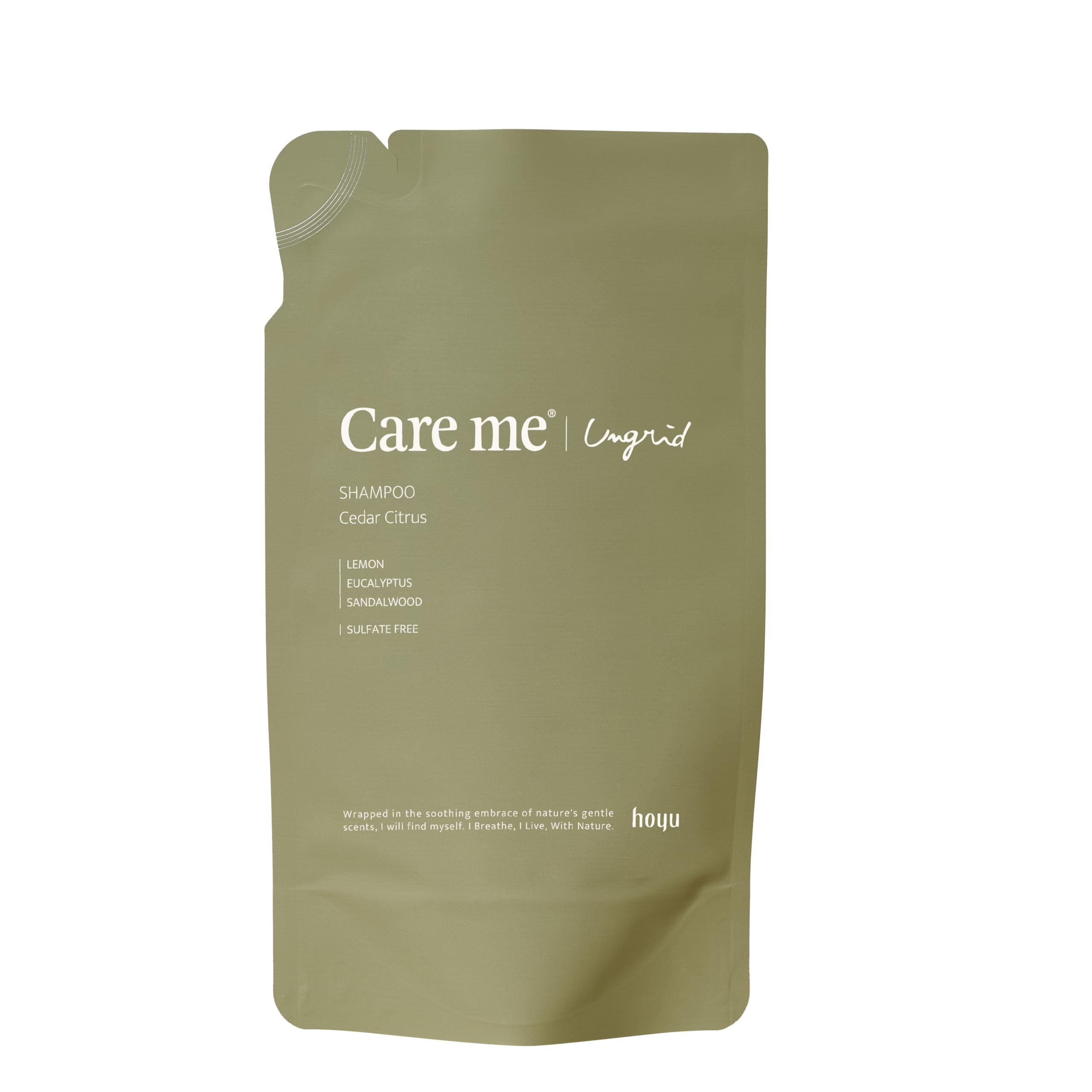 Care me Shampoo Cedar Citrus Refill 400ml Organic Hair Care
