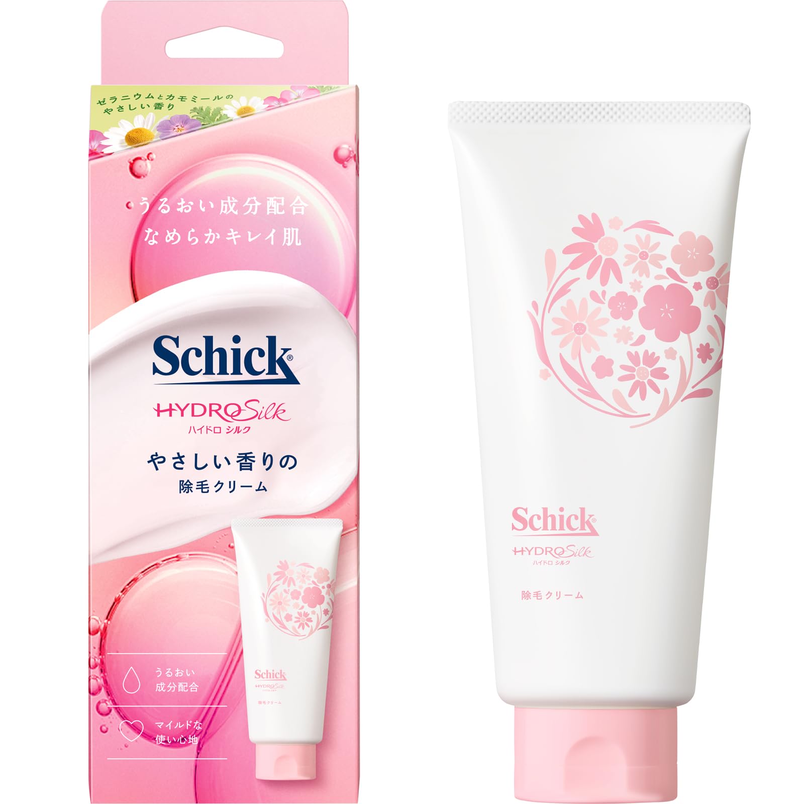 Schick Hydro Silk Hair Removal Cream with Geranium and Chamomile 150g