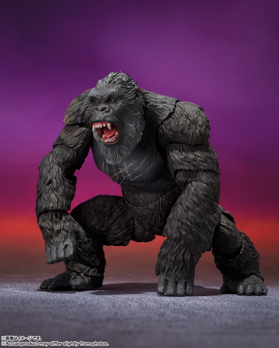 TAMASHII NATIONS S.H.MonsterArts Kong (2024) from Godzilla x Kong: The New Empire, Approx. 145 mm, ABS/PVC Painted Action Figure
