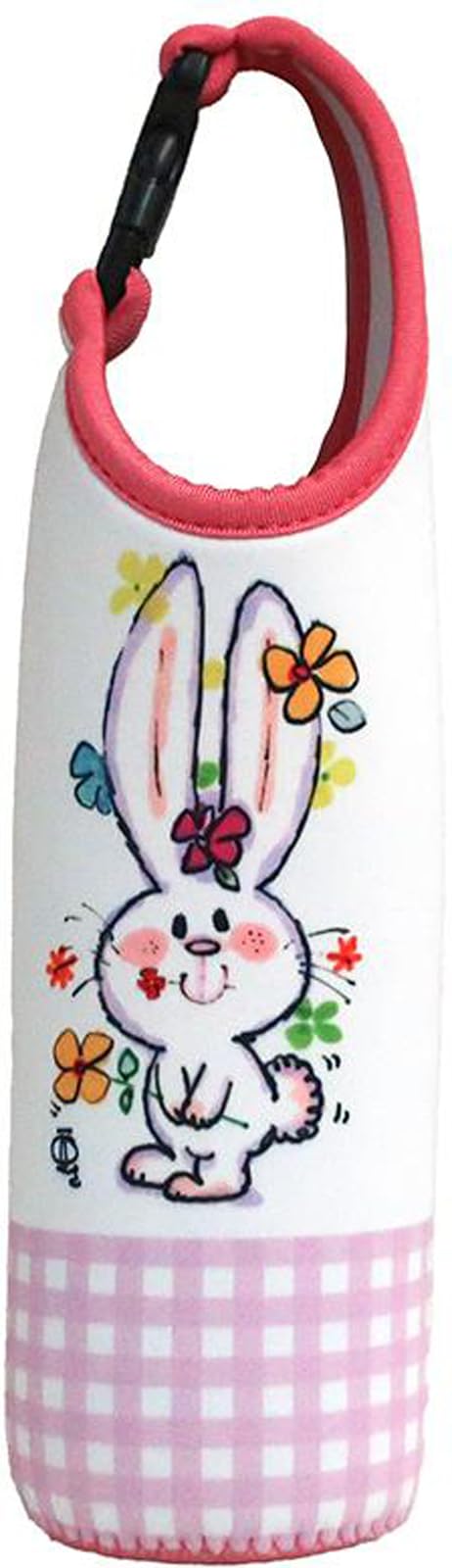 Nakajima Corporation Water Bottle Cover 600 Rabbit Pink Made in Japan