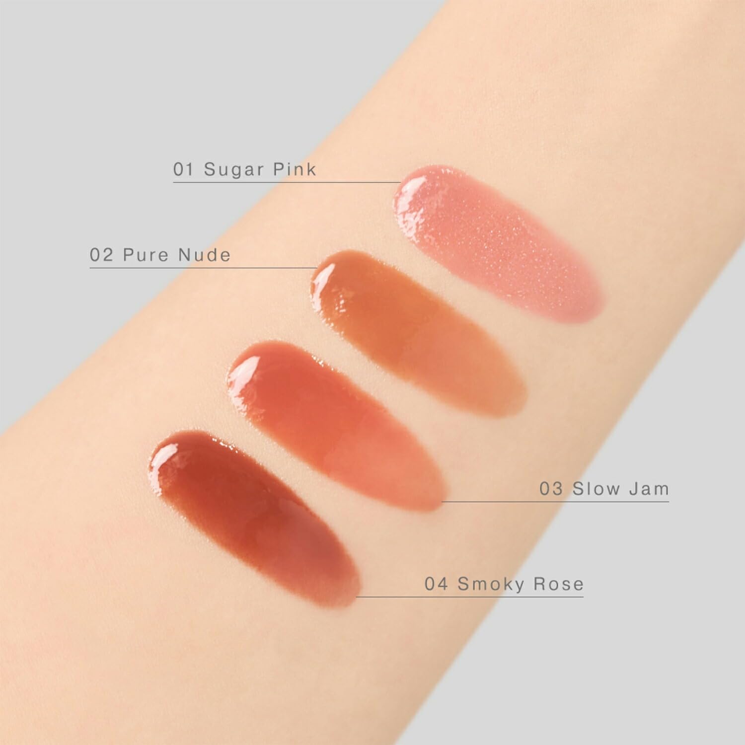 to/one Petal Blooming Gloss 03 Slow Jam Lip Gloss High Pigment Rose Beige