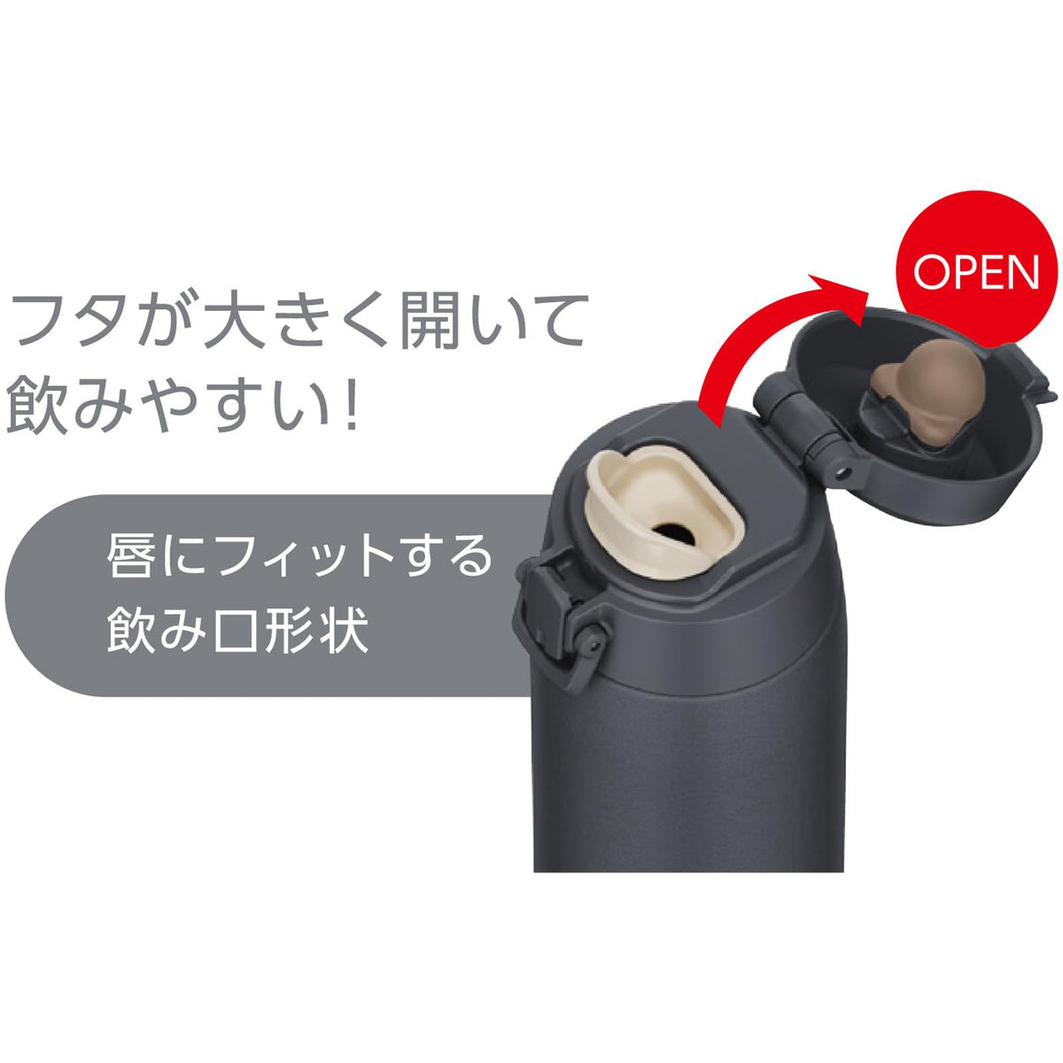THERMOS Vacuum Insulated Travel Mug 550ml with Easy Open Lid