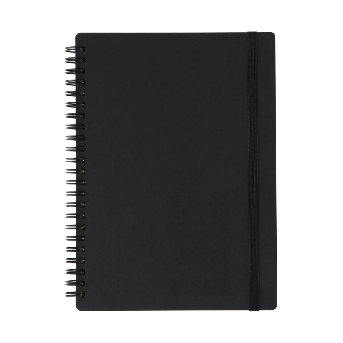 MUJI A5 Double Ring Notebook with Rubber Band Closure 80 Sheets