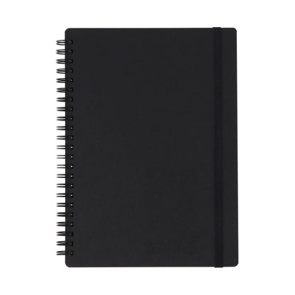 MUJI A5 Double Ring Notebook with Rubber Band Closure 80 Sheets