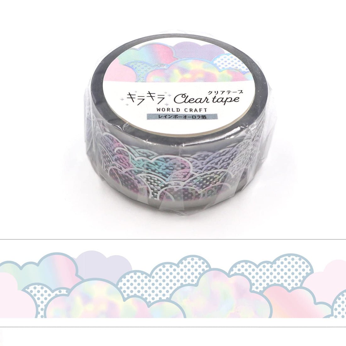 World Craft Masking Tape Rainbow Aurora Foil 20mm