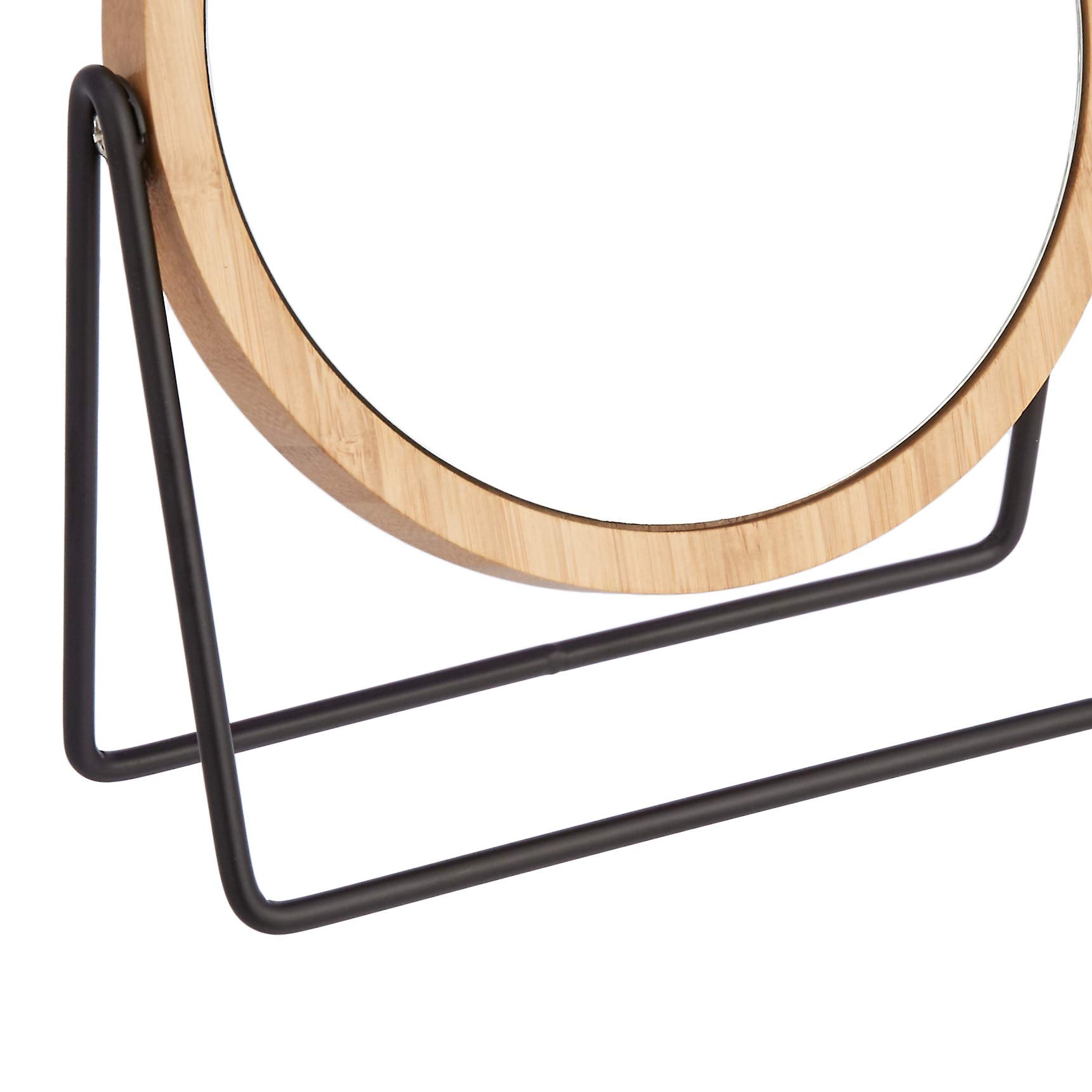 Amazon Basics Double-Sided Vanity Mirror with Bamboo Frame 7.56cm