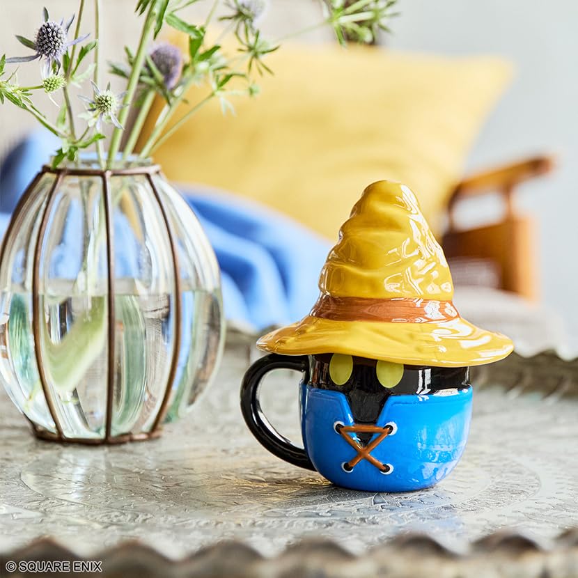 SQUARE ENIX Final Fantasy IX Vivi Face Mug Cup with Hat Lid, 250ml