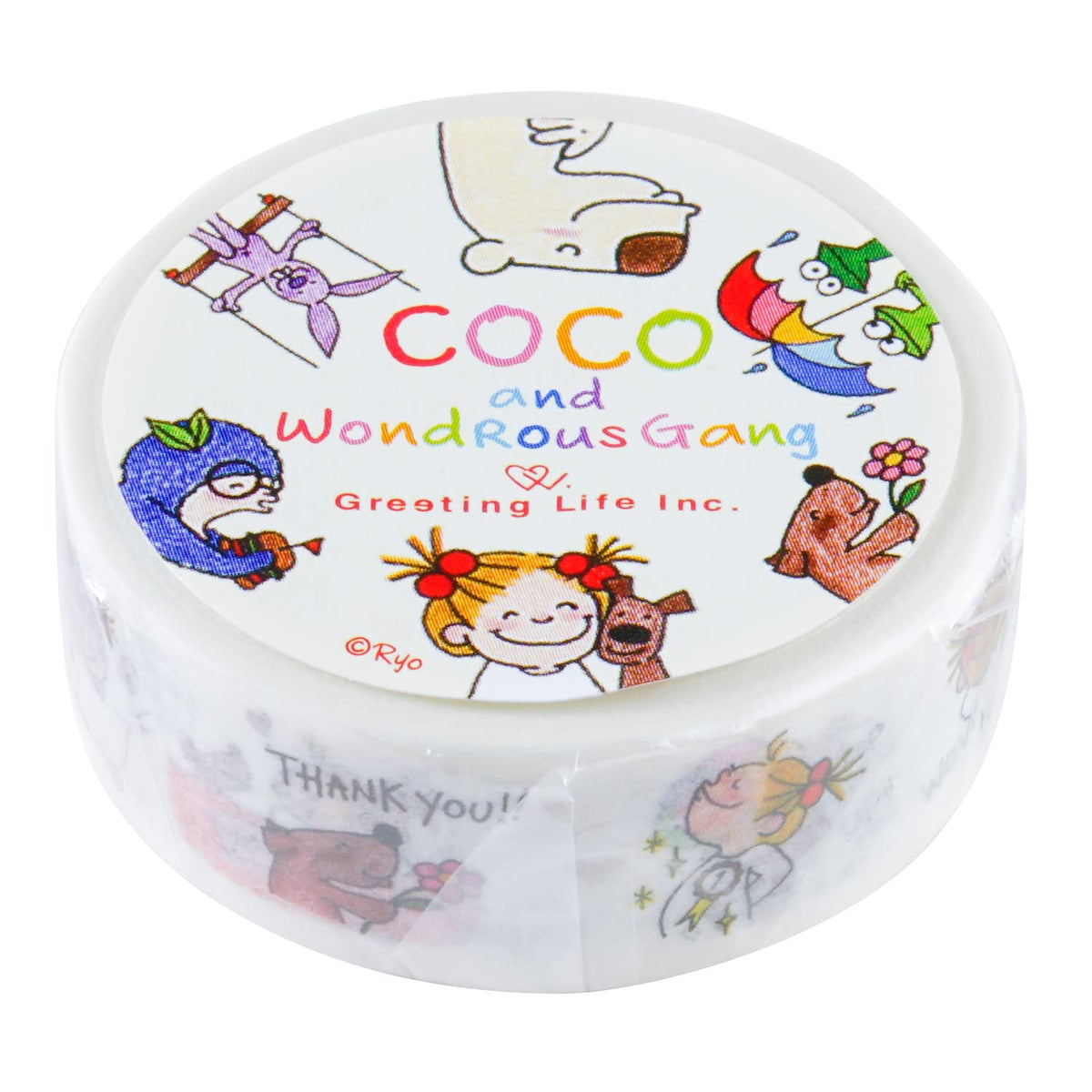 GreetingLife Masking Tape Talking Coco Decorative Tape