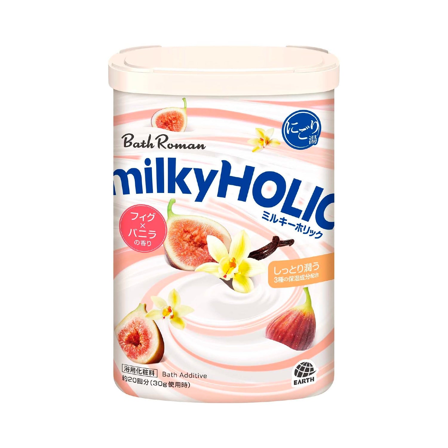 BATH ROMAN Milky Holic Bath Powder Fig Vanilla Scent 600g