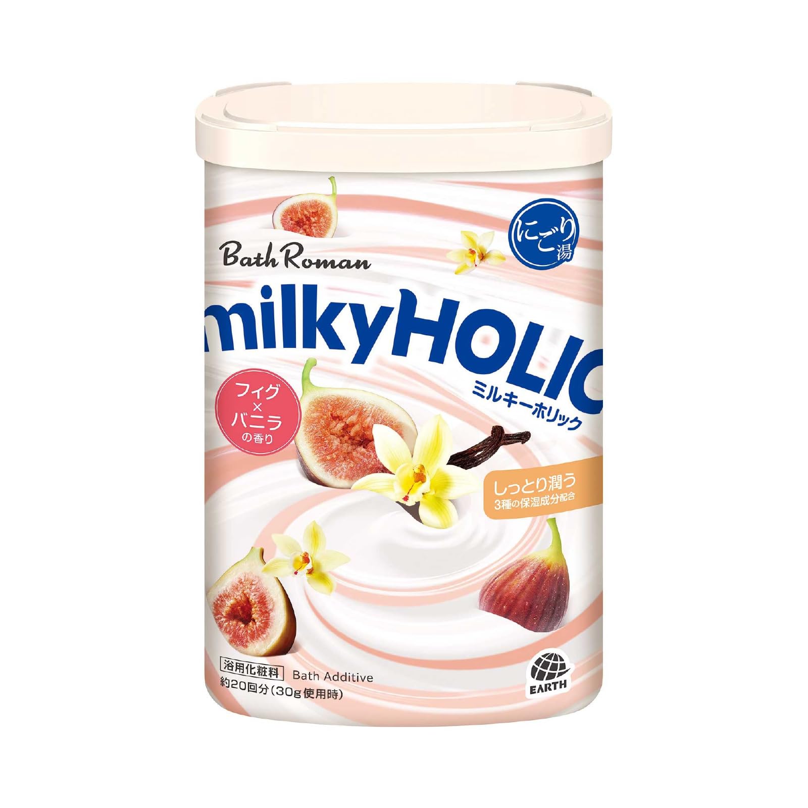 BATH ROMAN Milky Holic Bath Powder Fig Vanilla Scent 600g