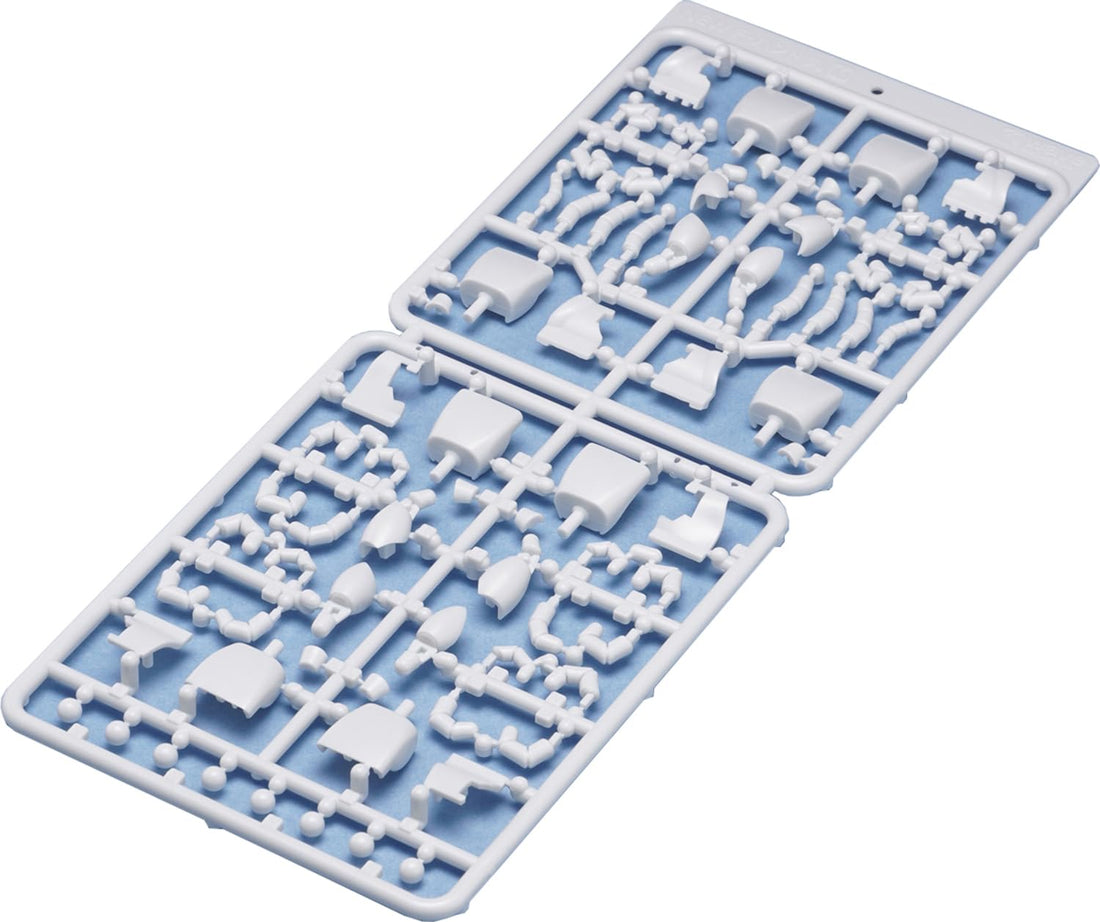Wave F-Hand Round M White Model Parts for Scale Models