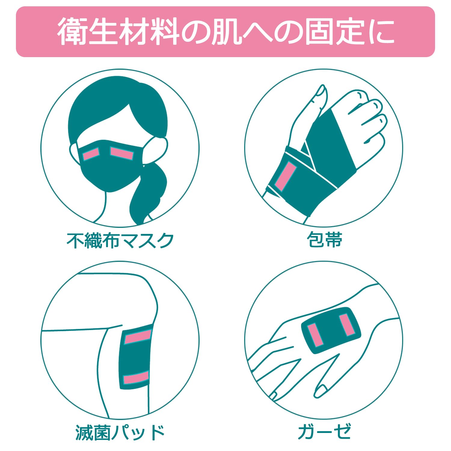 NICHIBAN Double-Sided Tape for Skin 15mm x 4m Gentle Adhesive