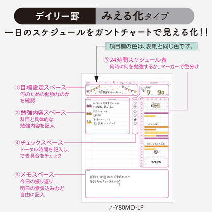 KOKUYO Campus Study Planner Daily Grid A5 Mint Green