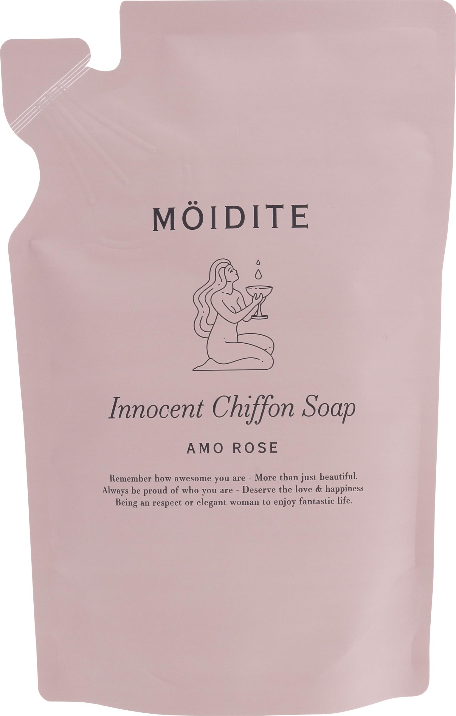 MÖIDITE Innocent Chiffon Soap Amour Rose Scent 260ml