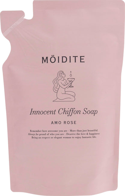 MÖIDITE Innocent Chiffon Soap Amour Rose Scent 260ml