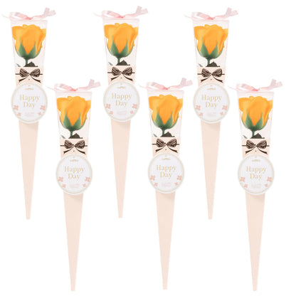 Q-FLA Bath Soak with Soap Flower Bouquet Set of 6 for Gifting