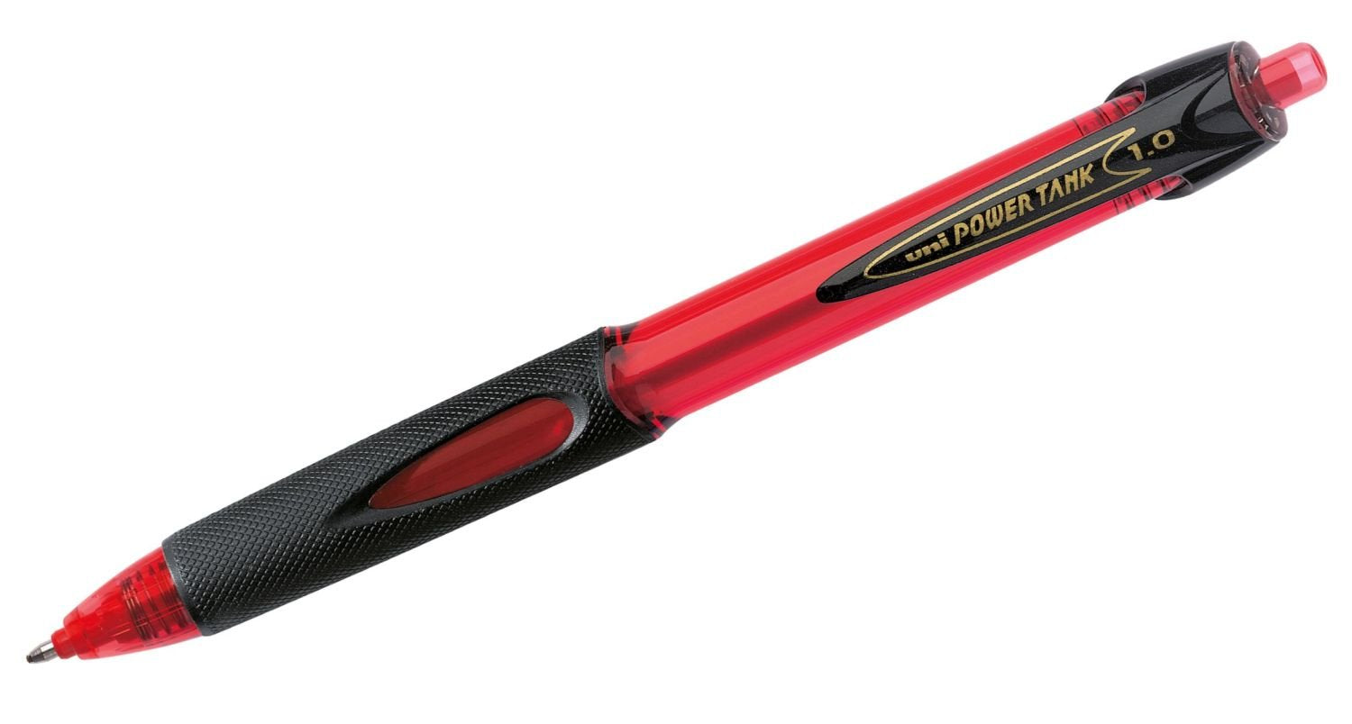 uni-ball Power Tank Ballpoint Pen Red 15 Pack
