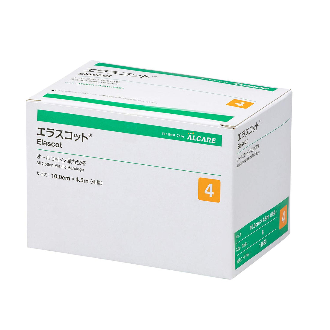 ALCARE Elascot 4 Size Bandages 6 Count for Daily Use