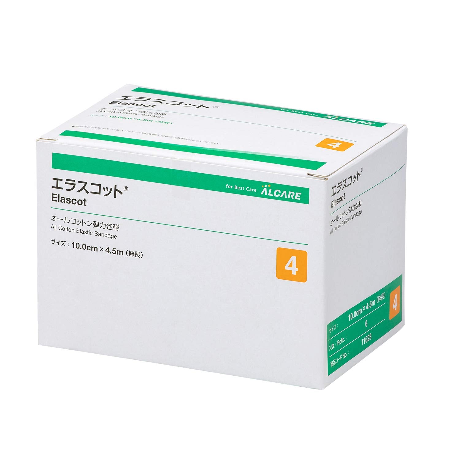 ALCARE Elascot 4 Size Bandages 6 Count for Daily Use