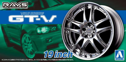 AOSHIMA 1/24 Tuned Parts Series Volk Racing GT-V 19 Inch Model Parts