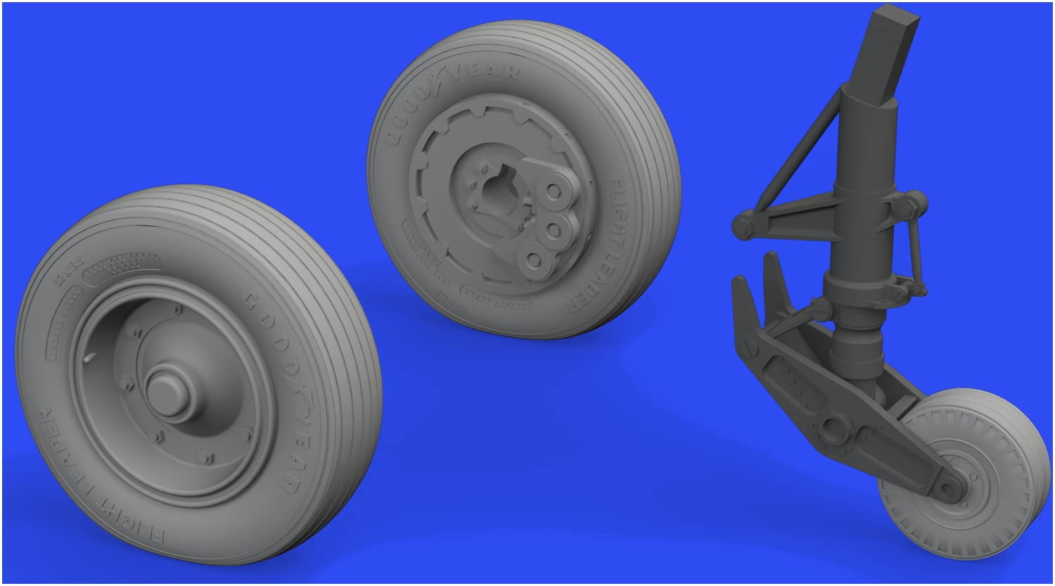 Eduard 1/48 Scale Douglas A-1J Skyraider Wheel Model Parts