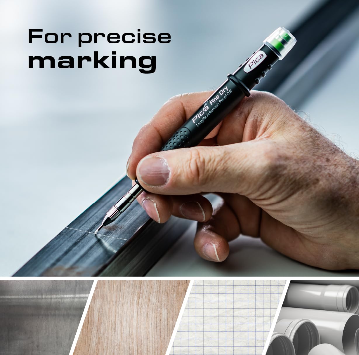 Pica Fine Dry Architectural Mechanical Pencil 0.9mm Black HB