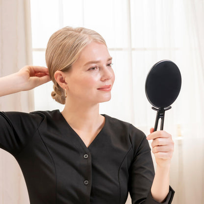 Napure Mirror Stand and Handheld Mirror for True Skin Color Black