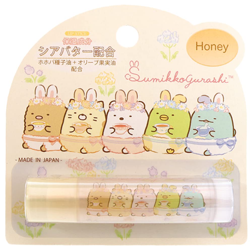Santan Sumikko Gurashi Lip Balm Honey Scent 2g Moisturizing Lip Care