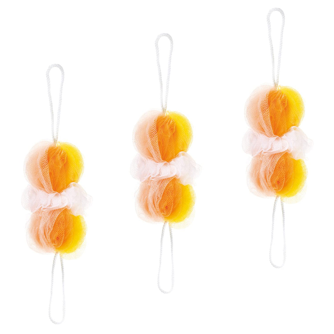 Marna Body Sponge for Back Washing with Soft Foam in Mixed Yellow