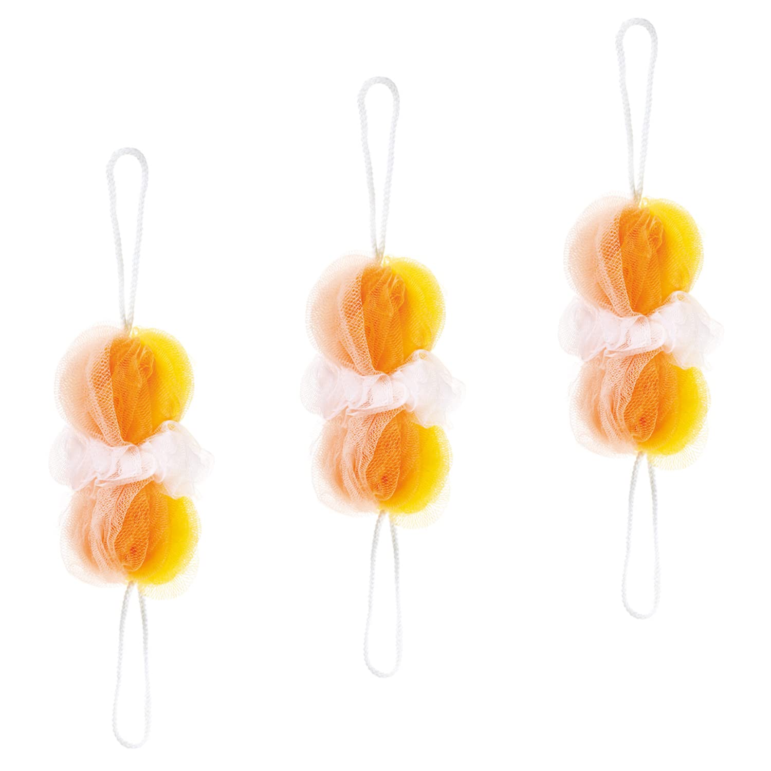 Marna Body Sponge for Back Washing with Soft Foam in Mixed Yellow