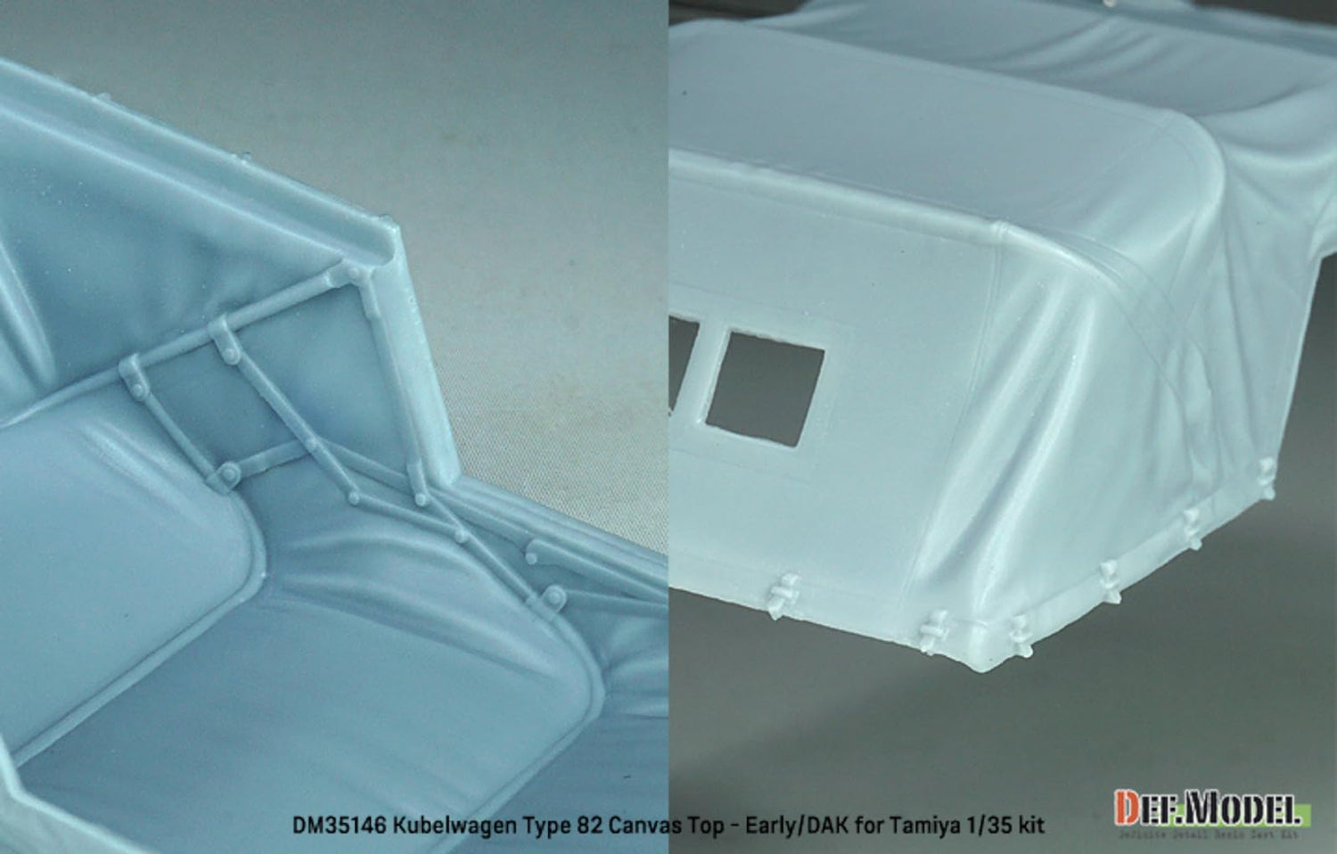 DEF.MODEL 1/35 WWII German Kubelwagen Type 82 Canvas Set
