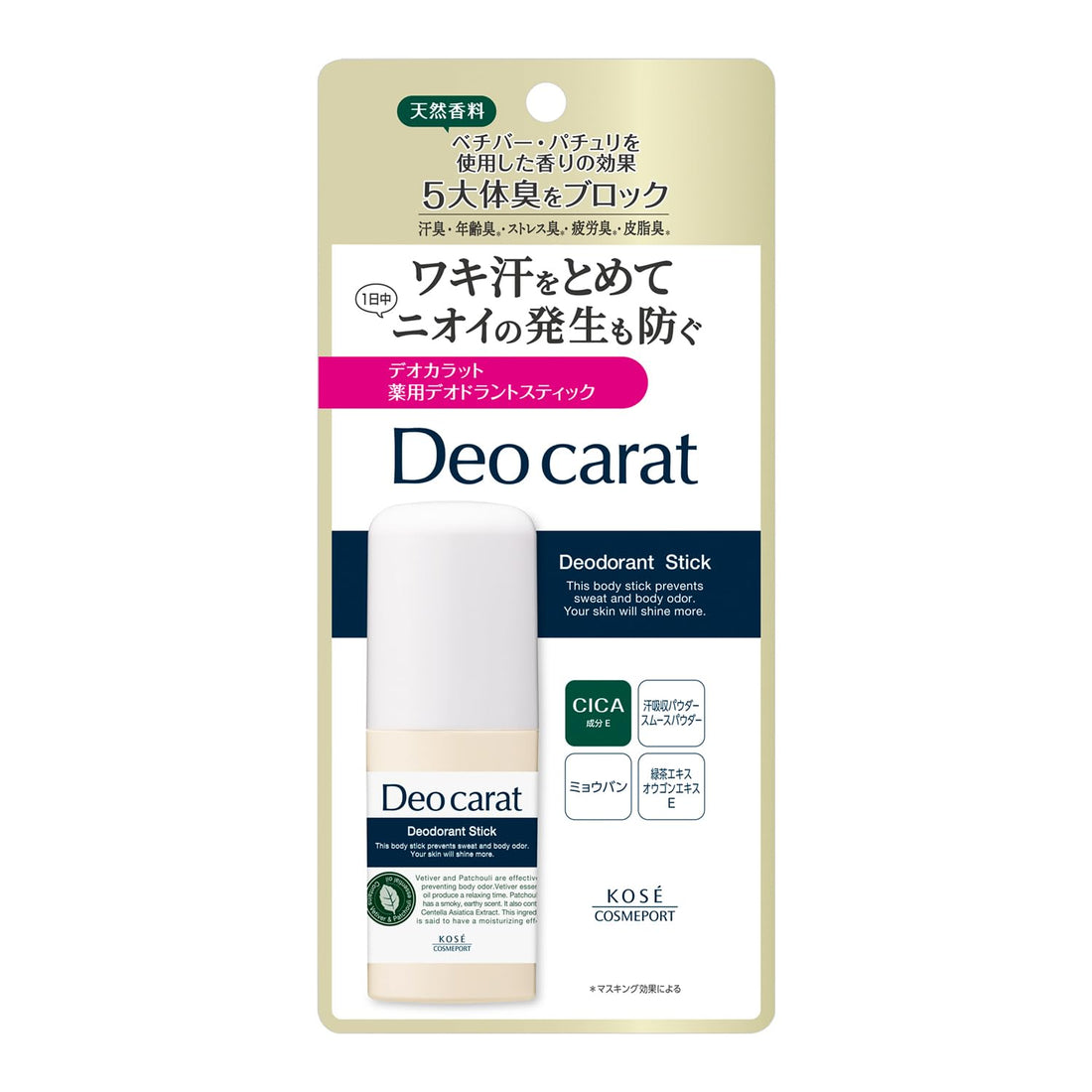 Deokaratt Medicated Deodorant Stick 20g for Daily Freshness