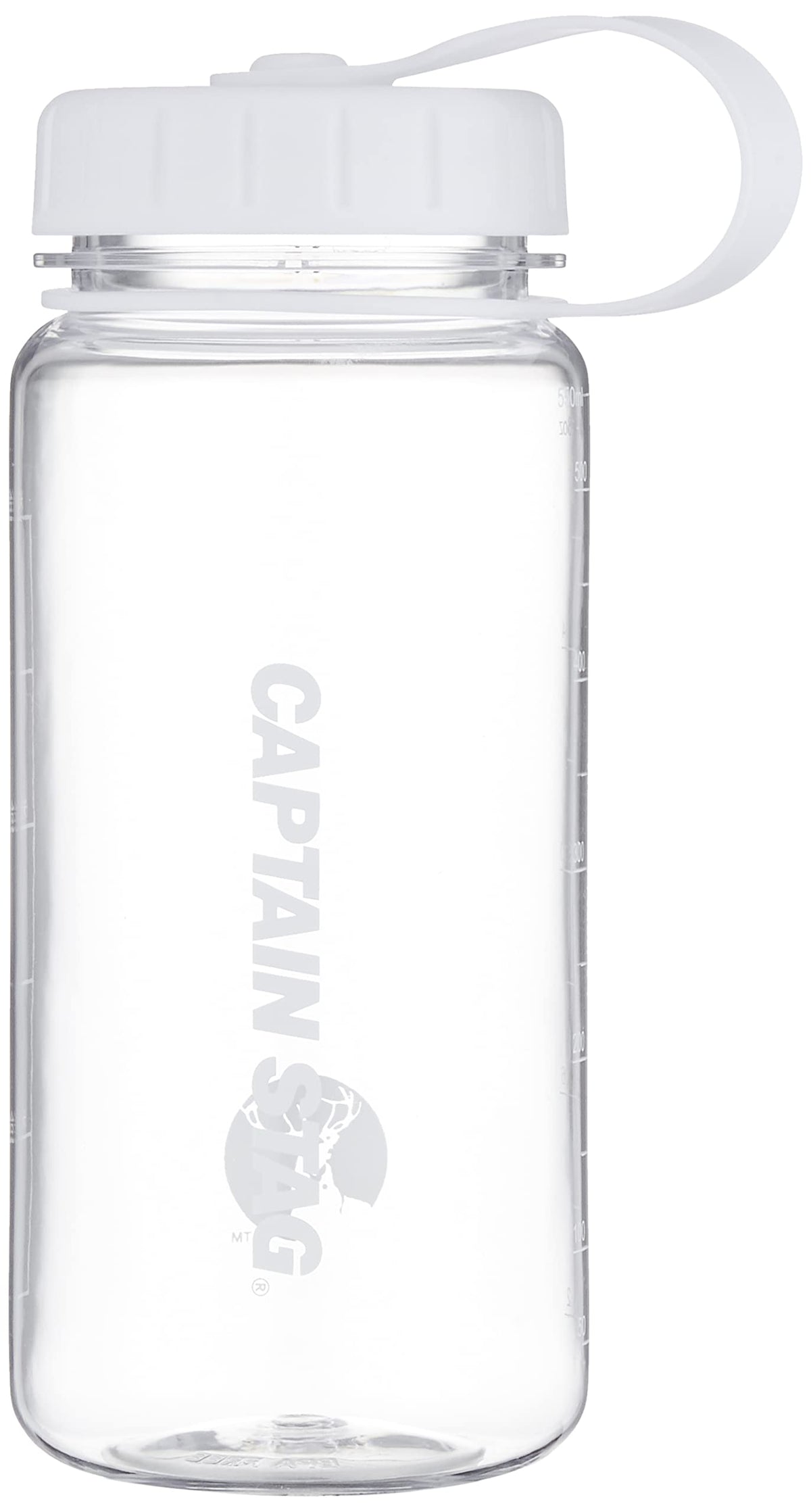 CAPTAIN STAG Water Bottle 550ml with Rice Measurement White